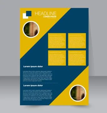 Abstract flyer design background. Brochure template. Stock Illustration