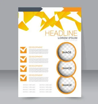 Abstract flyer design background. Brochure template. Stock Illustration