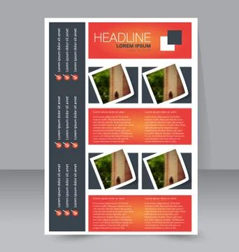 Abstract flyer design background. Brochure template. Stock Illustration
