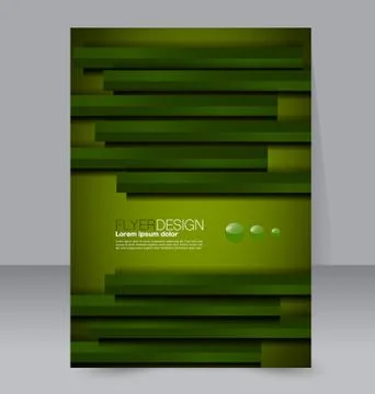 Abstract flyer design background. Brochure template. Stock Illustration