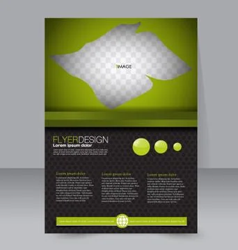 Abstract flyer design background. Brochure template. Stock Illustration