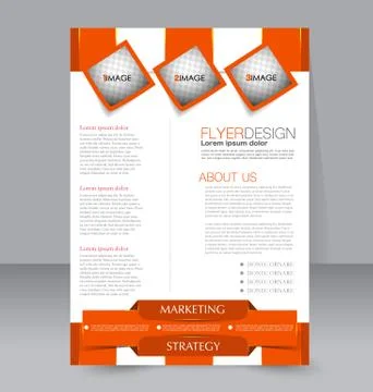 Abstract flyer design background. Brochure template. Stock Illustration