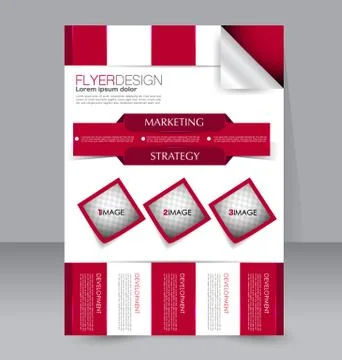 Abstract flyer design background. Brochure template. Stock Illustration