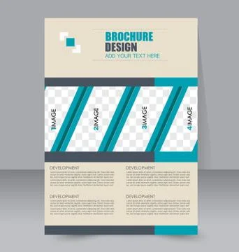 Abstract flyer design background. Brochure template. Illustrazione stock