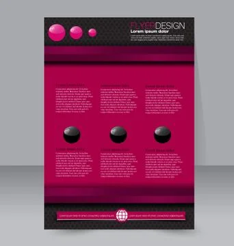 Abstract flyer design background. Brochure template. Stock Illustration