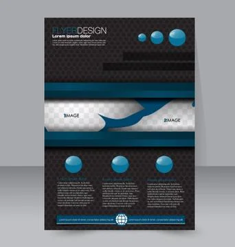 Abstract flyer design background. Brochure template. Stock Illustration