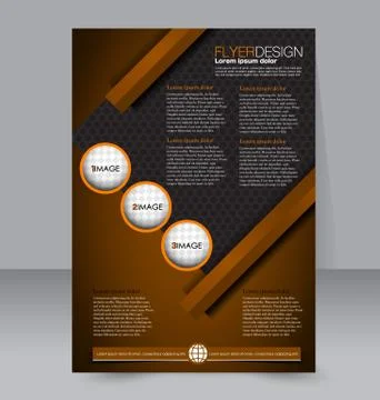 Abstract flyer design background. Brochure template. Stock Illustration