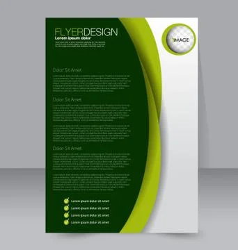Abstract flyer design background. Brochure template. Stock Illustration