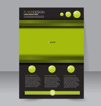 Abstract flyer design background. Brochure template. Stock Illustration