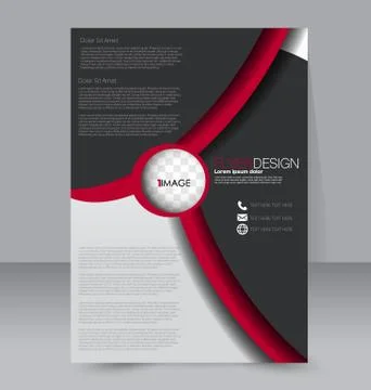 Abstract flyer design background. Brochure template. Stock Illustration