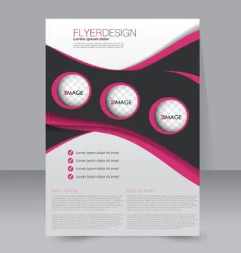 Abstract flyer design background. Brochure template. Stock Illustration