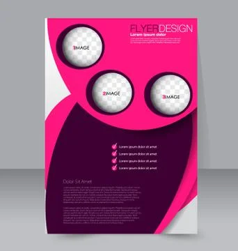 Abstract flyer design background. Brochure template. Stock Illustration