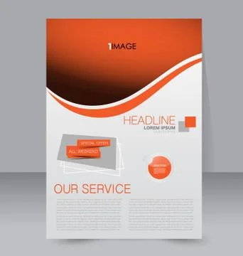 Abstract flyer design background. Brochure template. Stock Illustration