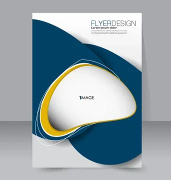 Abstract flyer design background. Brochure template. Stock Illustration
