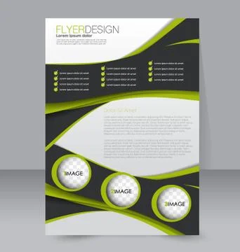 Abstract flyer design background. Brochure template. Stock Illustration