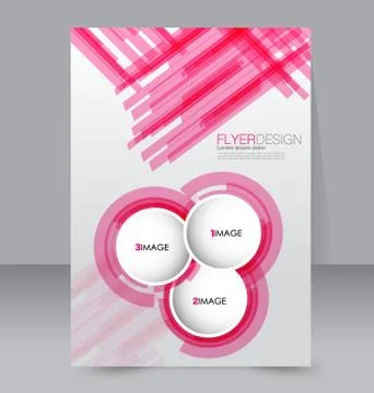 Abstract flyer design background. Brochure template. Stock Illustration