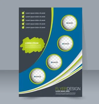 Abstract flyer design background. Brochure template. Stock Illustration
