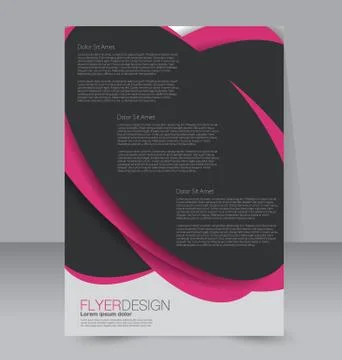 Abstract flyer design background. Brochure template. Stock Illustration