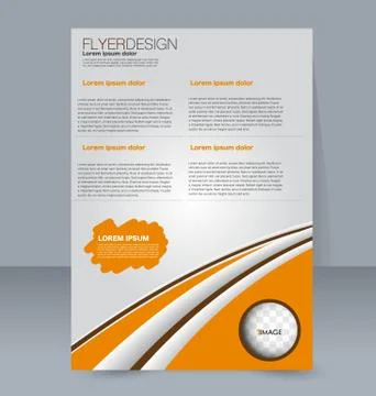 Abstract flyer design background. Brochure template. Stock Illustration