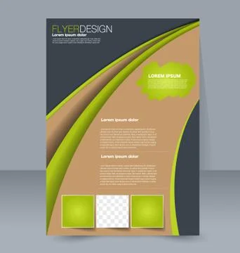 Abstract flyer design background. Brochure template. Stock Illustration