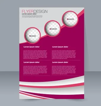 Abstract flyer design background. Brochure template. Stock Illustration