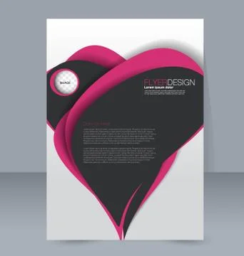 Abstract flyer design background. Brochure template. Stock Illustration