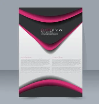 Abstract flyer design background. Brochure template. Stock Illustration