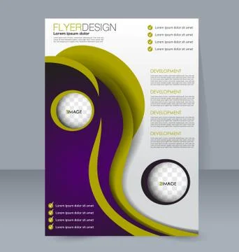 Abstract flyer design background. Brochure template. Stock Illustration
