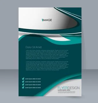 Abstract flyer design background. Brochure template. Stock Illustration