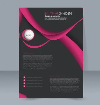 Abstract flyer design background. Brochure template. Stock Illustration