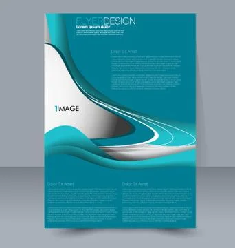 Abstract flyer design background. Brochure template. Stock Illustration