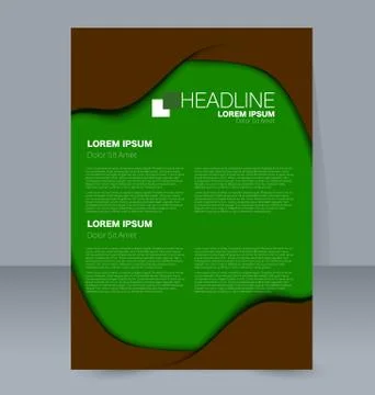 Abstract flyer design background. Brochure template. Stock Illustration