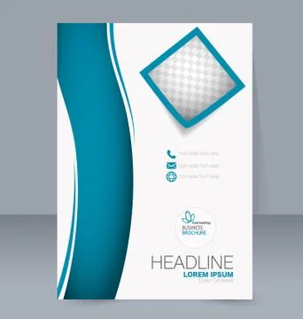 Abstract flyer design background. Brochure template. Stock Illustration