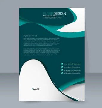 Abstract flyer design background. Brochure template. Stock Illustration