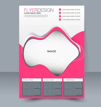 Abstract flyer design background. Brochure template. Stock Illustration