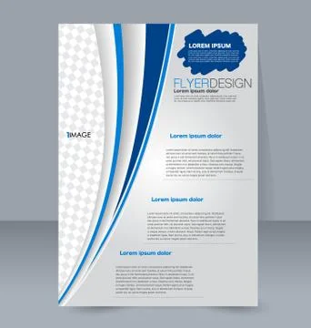Abstract flyer design background. Brochure template. Stock Illustration