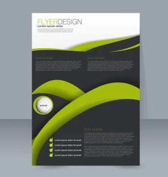 Abstract flyer design background. Brochure template. Stock Illustration