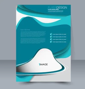 Abstract flyer design background. Brochure template. Stock Illustration