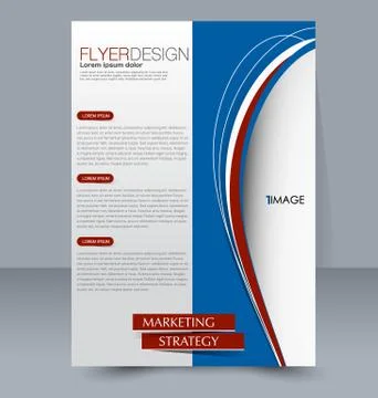 Abstract flyer design background. Brochure template. Stock Illustration