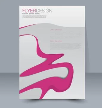 Abstract flyer design background. Brochure template. Stock Illustration
