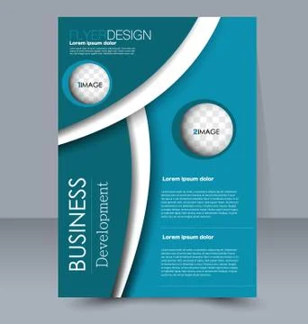Abstract flyer design background. Brochure template. Stock Illustration