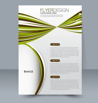 Abstract flyer design background. Brochure template. Stock Illustration