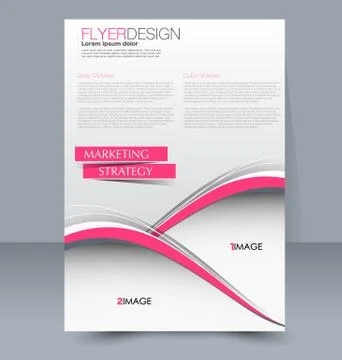 Abstract flyer design background. Brochure template. Stock Illustration