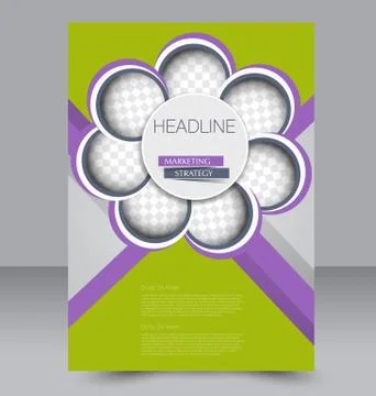 Abstract flyer design background. Brochure template. Stock Illustration