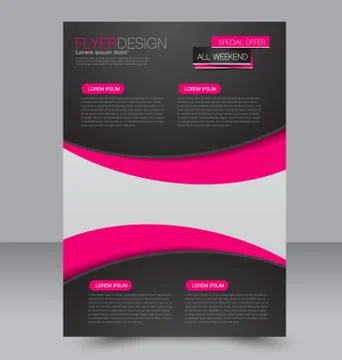 Abstract flyer design background. Brochure template. Stock Illustration