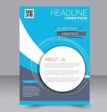 Abstract flyer design background. Brochure template. Stock Illustration