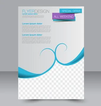 Abstract flyer design background. Brochure template. Stock Illustration