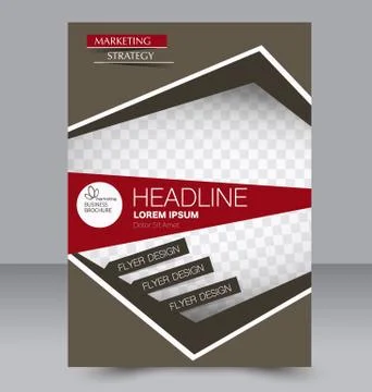 Abstract flyer design background. Brochure template. Stock Illustration