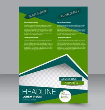 Abstract flyer design background. Brochure template. Stock Illustration