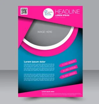 Abstract flyer design background. Brochure template. Stock Illustration